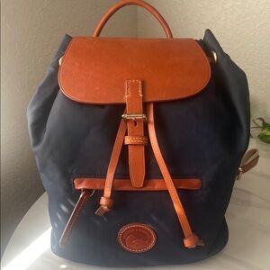 Dooney & Bourke Navy Blue Allie Backpack Purse